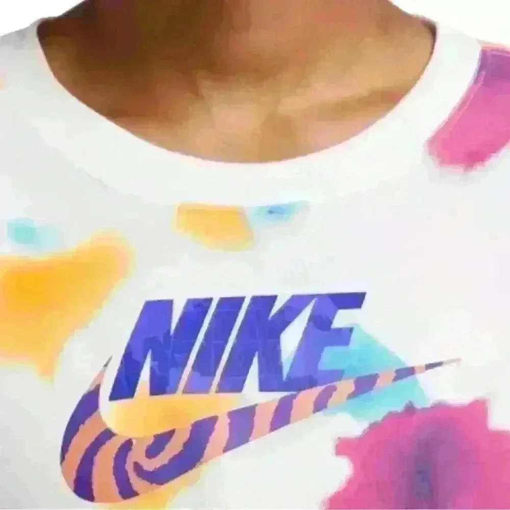 Nike‎ Women's Festival Crop Graphic Short Sleeve T-shirt - Women's M - Preowned